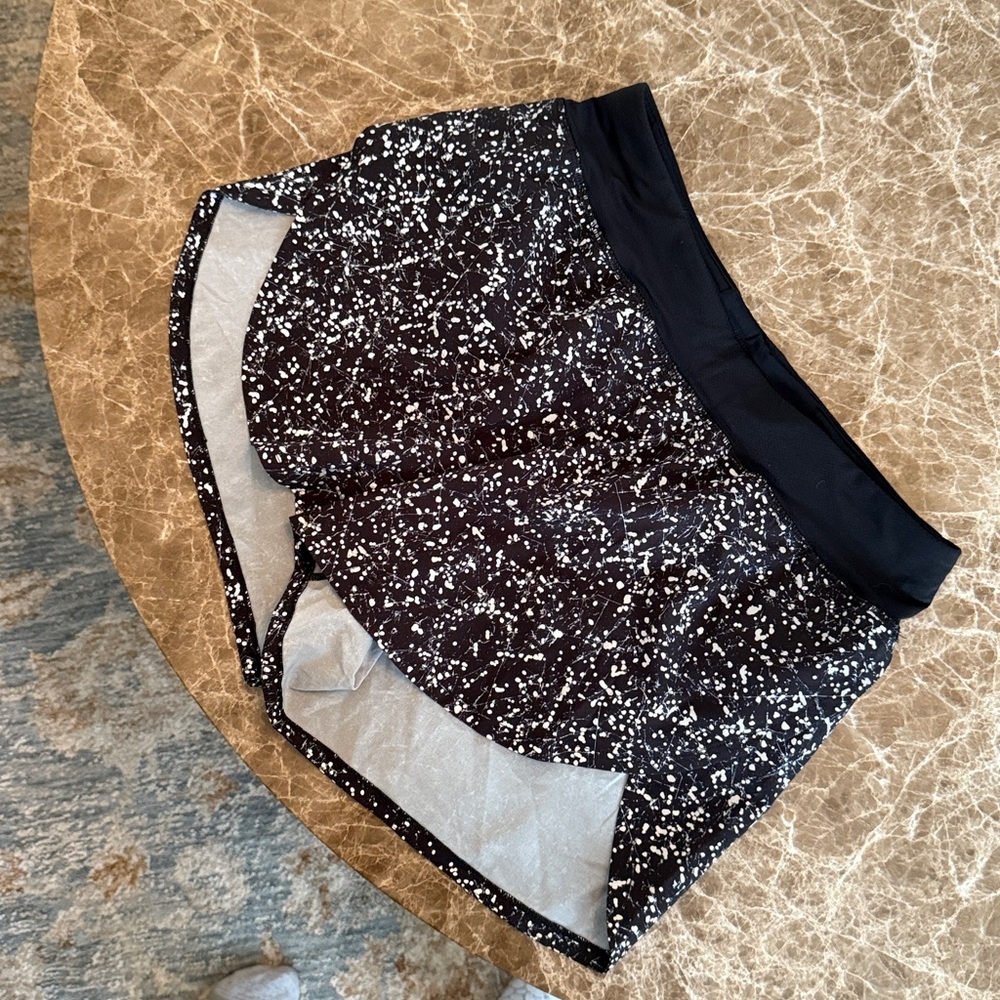 lululemon athletica Black and White Athletic Shorts